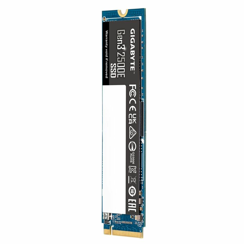 Накопитель SSD M.2 2280 GIGABYTE Gen3 2500E 2TB PCIe 3.0x4, NVMe 1.3 2400/2000MB/s MTBF 1.5M 480TBW - фото №6