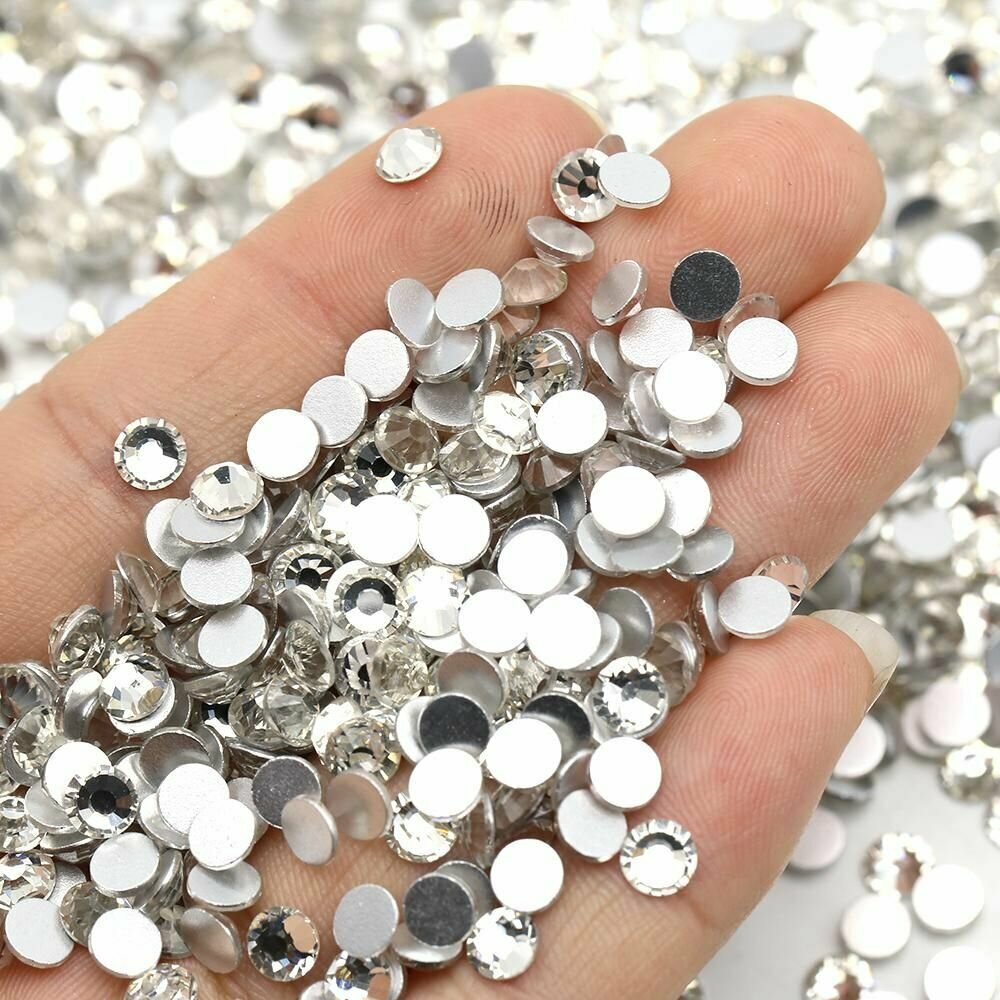 Стразы клеевые холодной фиксации Crystal ss20 (4,7 мм) 140 шт. стеклянные, прозрачные.