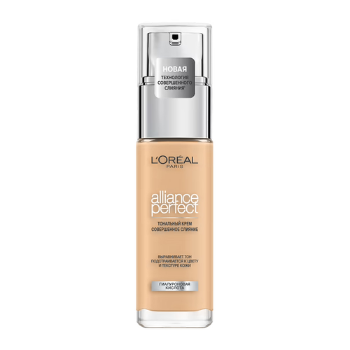 LOreal Paris, Тональный крем ALLIANCE PERFECT СОВЕРШЕННОЕ СЛИЯНИЕ обогащенный гиалуроновой кислотой, тон 2.D / 2.W, SPF 16, 30 мл