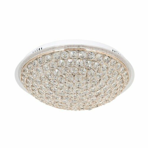 LED4U Потолочный светильник LED4U L1102-500 GD металл, Модерн, 8 м², хрусталь, золото, LED, 3000-6000К, 60 Вт, белый/матовый