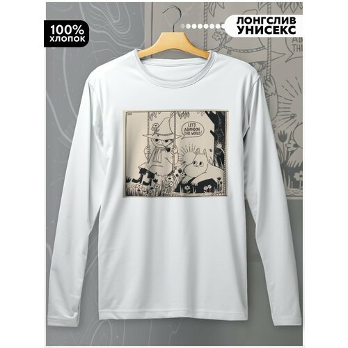 фото Лонгслив бруталити, размер l, белый