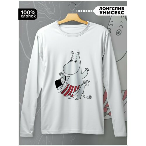 фото Лонгслив бруталити, размер l, белый
