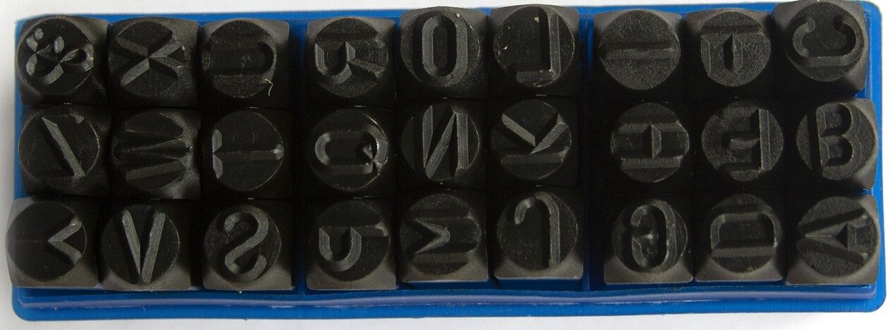 SDW TOOLS Клейма буквенные ударные 125 по металлу Латинский шрифт sb10012