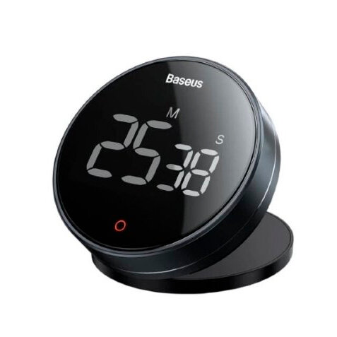 Электронный таймер с магнитным креплением Baseus heyo rotation countdown timer Pro (FMDS000013), Цвет: Темно-серый