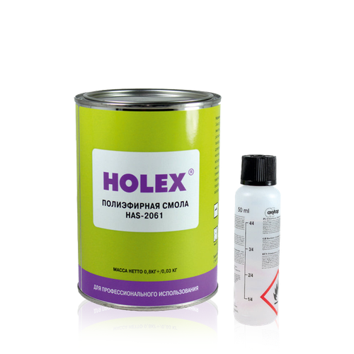 Смола полиэфирная Holex 0,8 кг+ отв. 20 гр