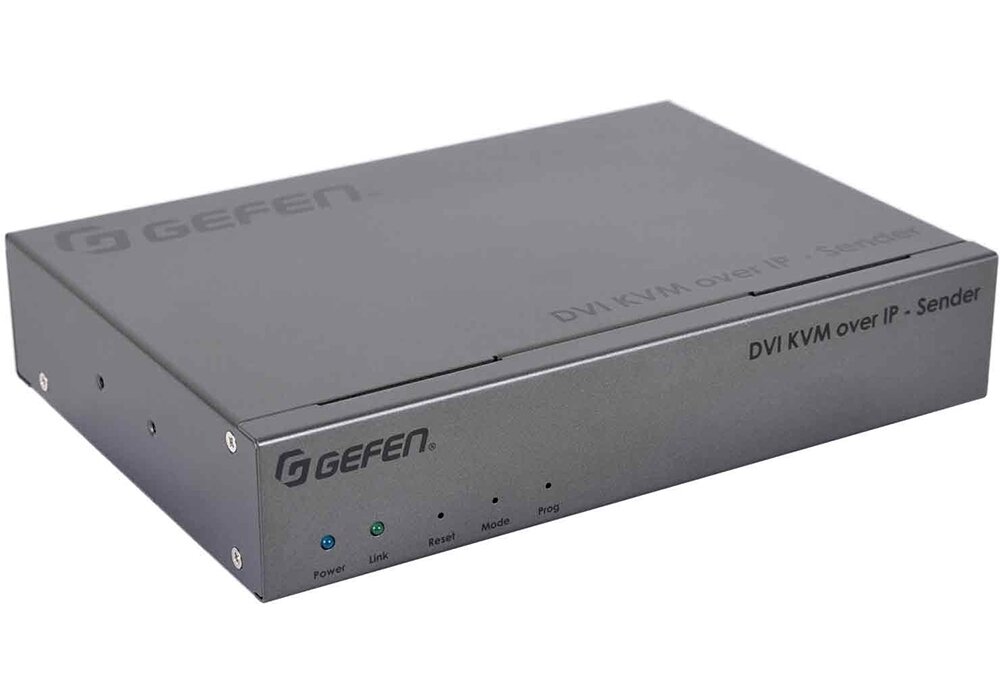 Gefen EXT-DVIKA-LANS-TX- Передатчик сигналов DVI-D, USB, RS-232, аудио и ИК в Ethernet с проходным выходом DVI