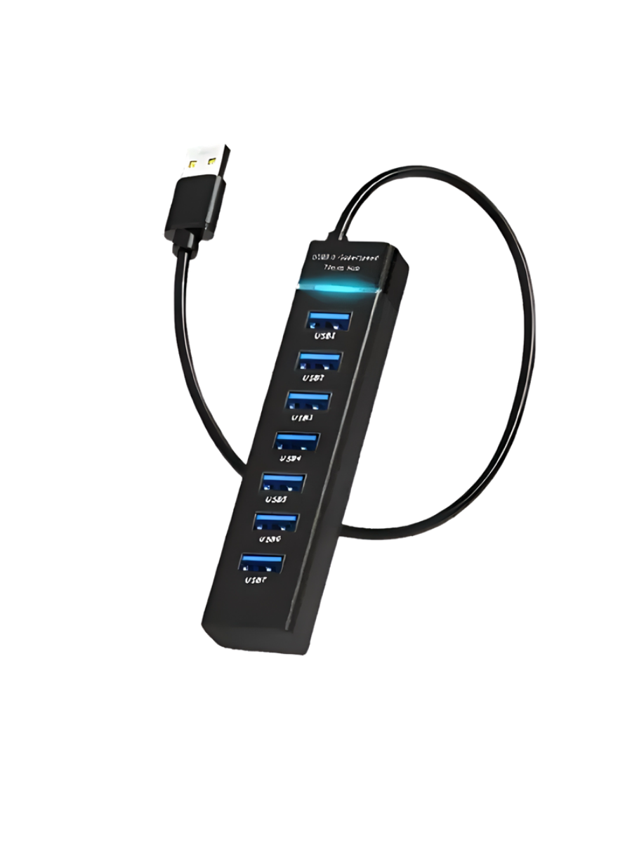 Концентратор USB HUB 7xUSB 2.0 F в USB 3.0