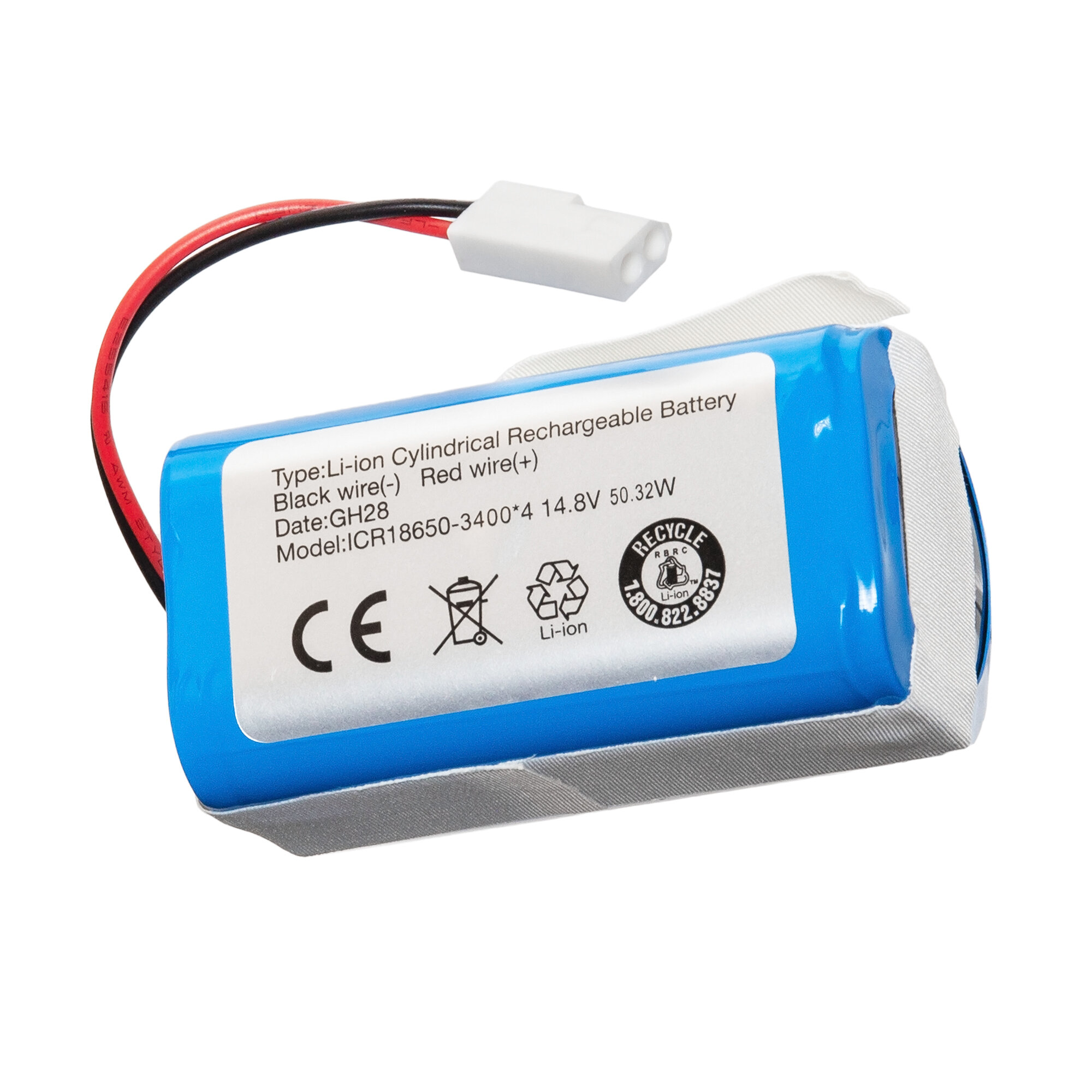 фото Аккумулятор H18650CH-4S1P для Xiaomi Mi Robot Vacuum Mop Essential SKV4136GL / Mijia G1 MJSTG1 / Tefal RG6825WH / EXPLORER SERIES 20 / 40 / 60