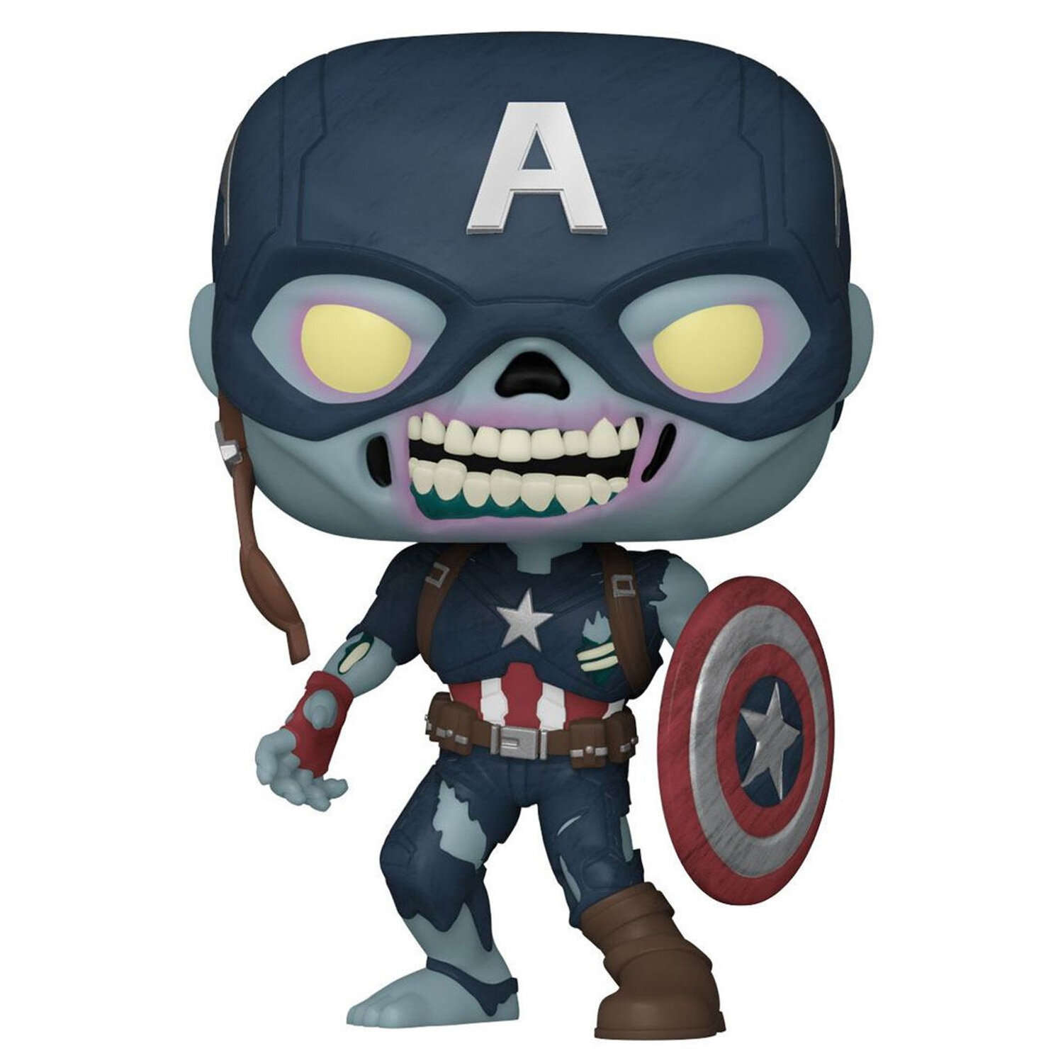 Фигурка Funko POP! Bobble Marvel What If Zombie Captain America (Exc) 10" (949) 58449