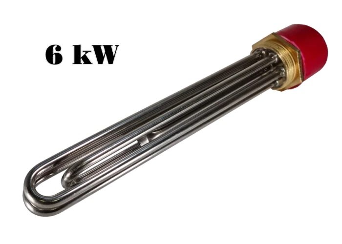 фото Блок Тэнов 6,0 кВт Фланец латунь G11/2 (48мм) с колпаком для котлов ELHOT