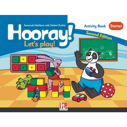 Hooray! Let's Play! Second Edition Starter Activity Book + Stickers, рабочая тетрадь по английскому языку для детей