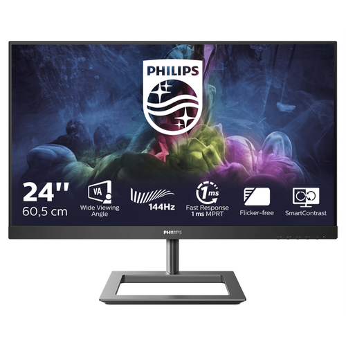 PHILIPS Монитор LCD 238 169 1920х1080FHD VA nonGLARE 144 Hz 350 cdm2 H178V178 35001 167M 4ms HDMI DP Tilt Speakers 2Y Black 2392200₽