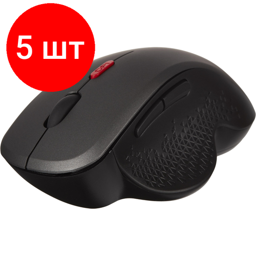 Комплект 5 штук Мышь компьютерная ProMega E-WM1961 чернаясерая 1000-1600DPi 24Ггц 727300₽
