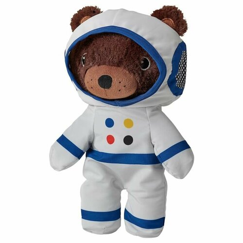 Плюшевый космонавт в скафандре IKEA AFTONSPARV, мишка, 28 см. Мягкая игрушка медведь икеа афтонспарв.