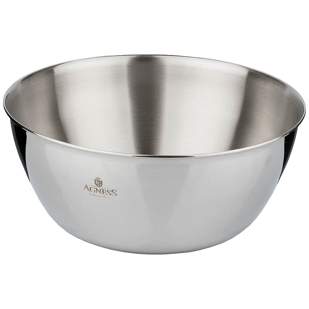 Миска agness professional 28х13 см 6 л нерж сталь 18/10 KSG-936-315