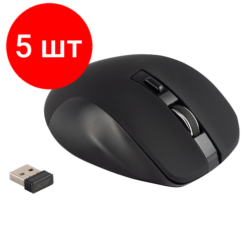 Комплект 5 штук Мышь компьютерная Acer OMR140 black 1600dpi wireless USBZL MCEEE00G 871700₽