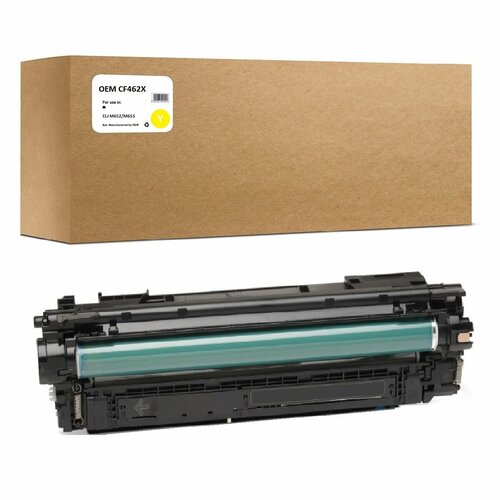 Картридж CF462X для HP CLJ M652/M653 22K Yellow Compatible (совместимый)