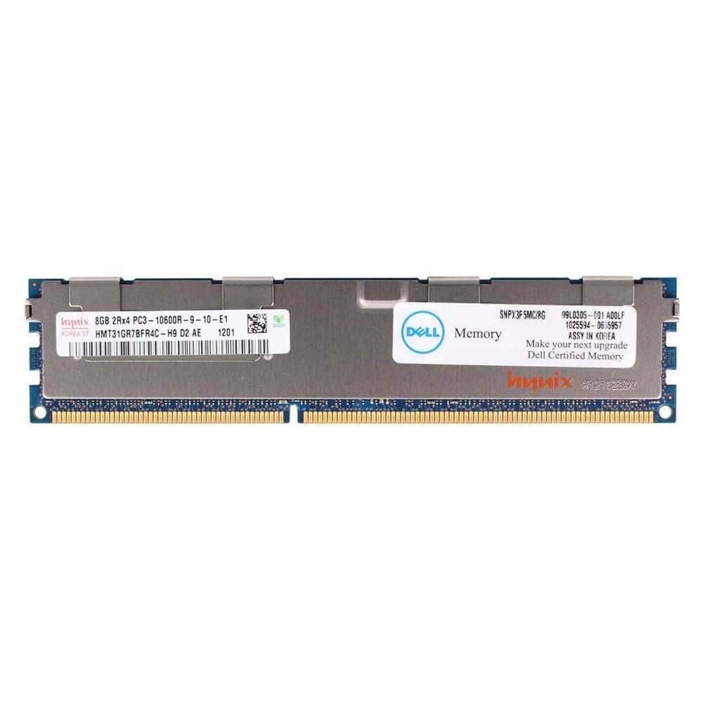 Оперативная память Dell 8GB 2Rx4 PC3-10600R DDR3-1333MHz [SNPX3R5MC/8G]