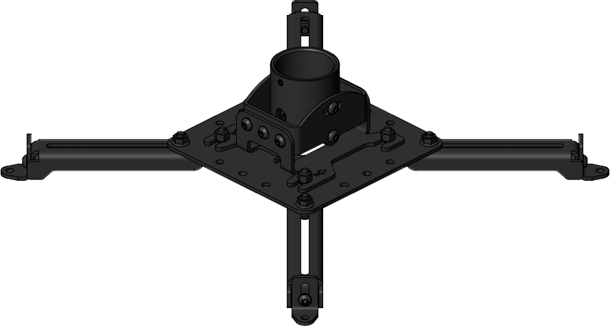 Кронштейн Wize Black (PR2-UNV)