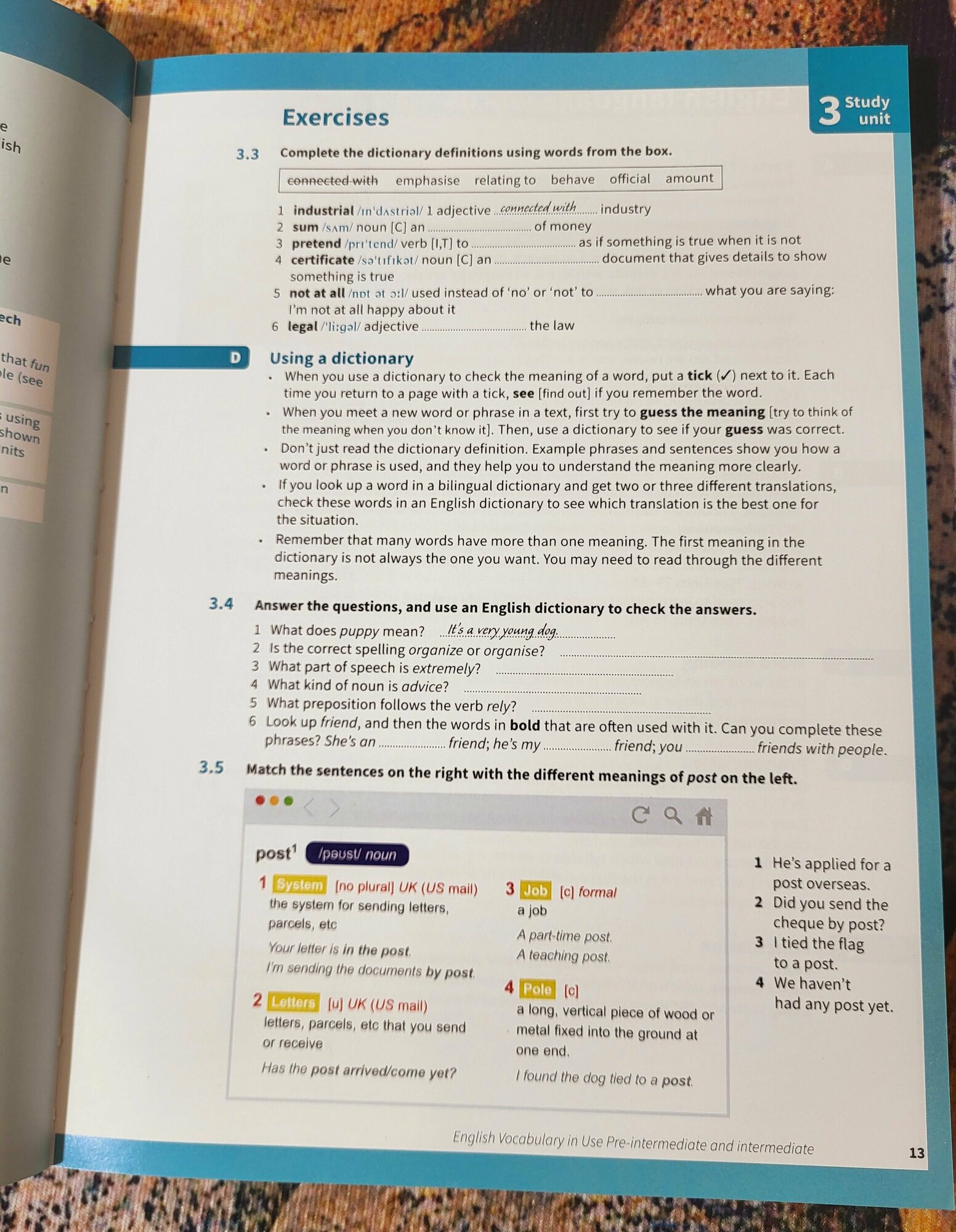 Stuart Redman "English Vocabulary in Use Pre-intermediate and Intermediate Book with Answers: Vocabulary Reference" мелованная - фото №11