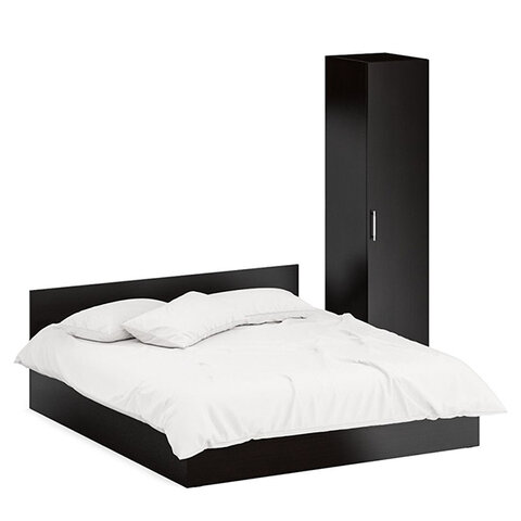 Кровать 1800 + Пенал Стандарт, цвет венге