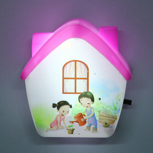 Ночник-светильник «Sweet dream - Уютный домик» 2W 220V, Розовый