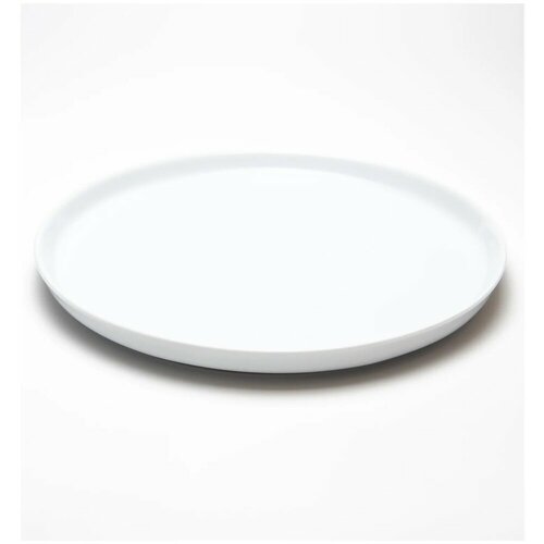 Тарелка обеденная вертикальный борт Gural Porcselen Bilbao, 29 см, молочно-белая