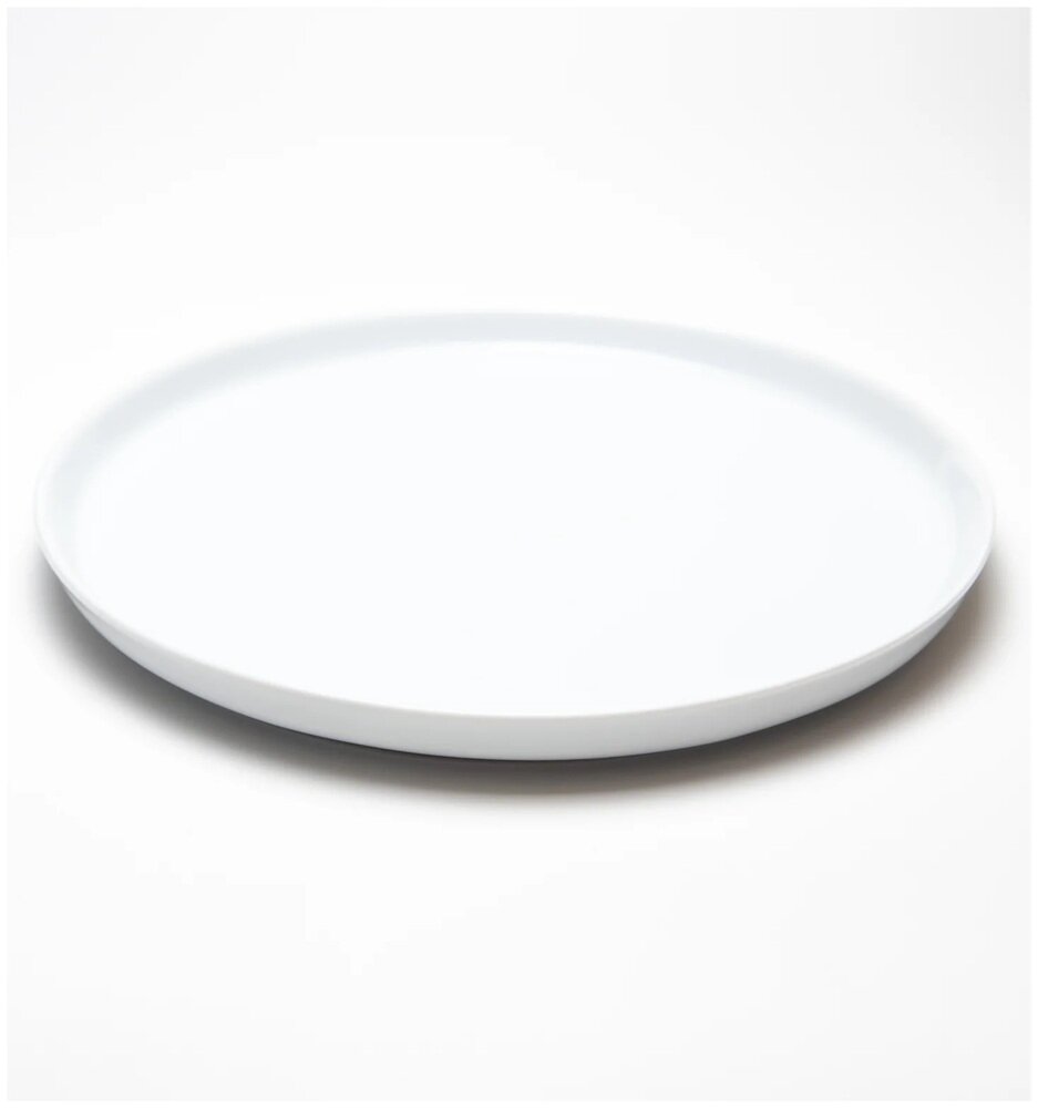 Тарелка обеденная вертикальный борт Gural Porcselen Bilbao, 29 см, молочно-белая