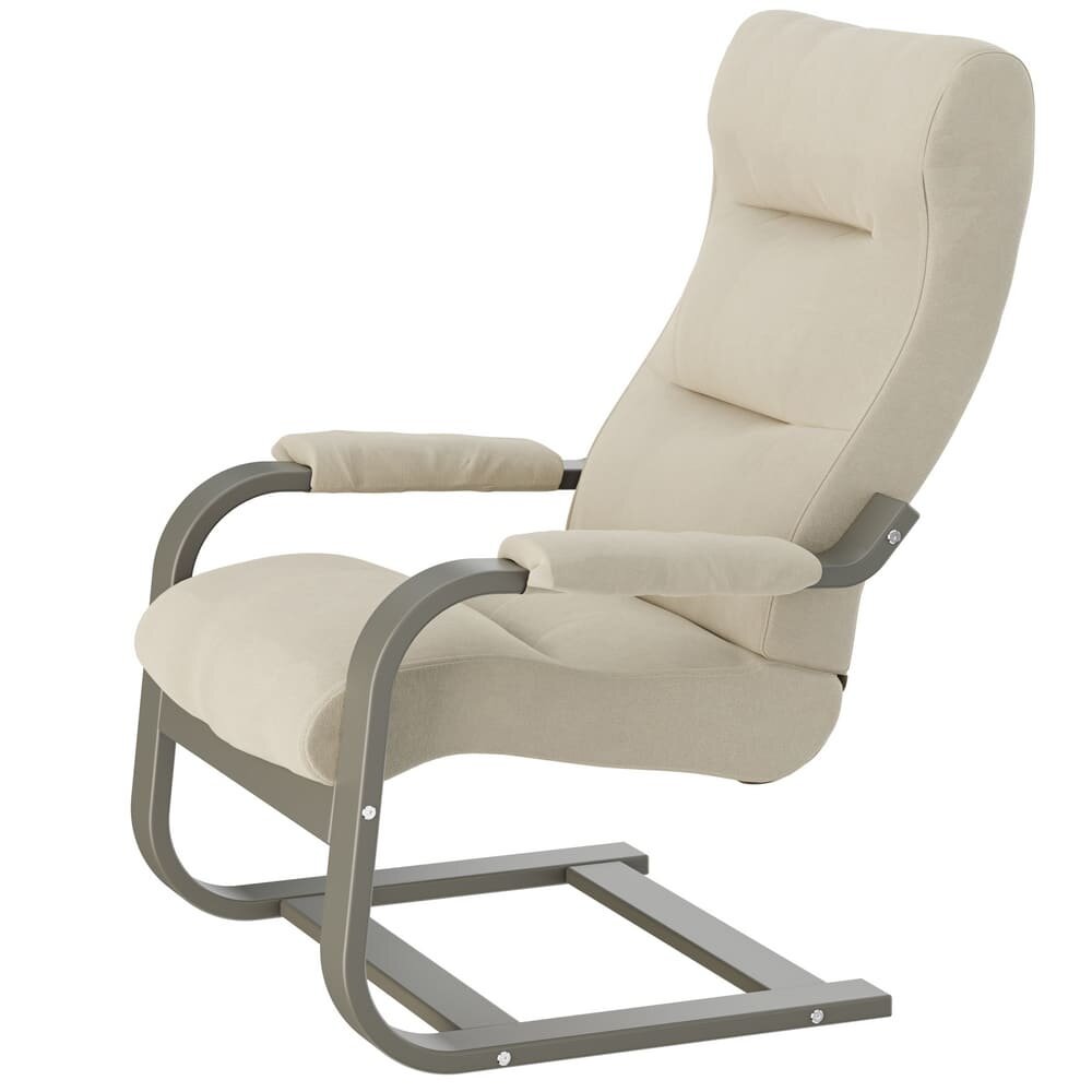 Кресло для отдыха PASSO MARON, бежева ткань