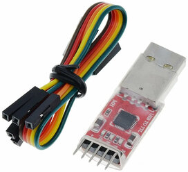 USB-TTL (USB-UART) ISP программатор (CH9102X), USB разъем, 5 pin, 1 шт.