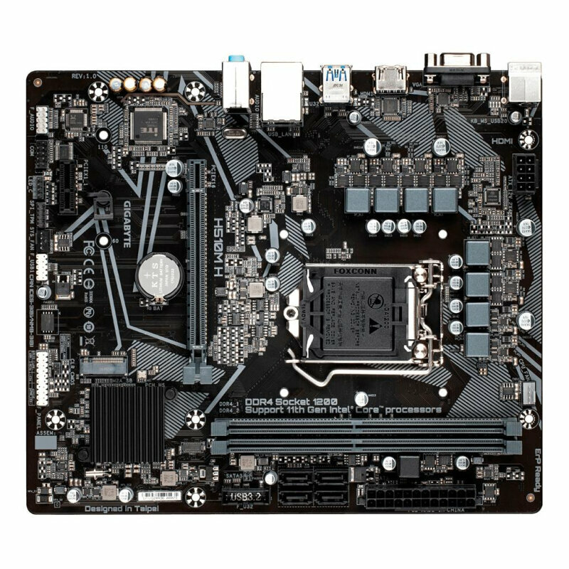 Материнская плата Gigabyte H510M H s1200 Intel H510 2xDDR4 mATX, 1448167