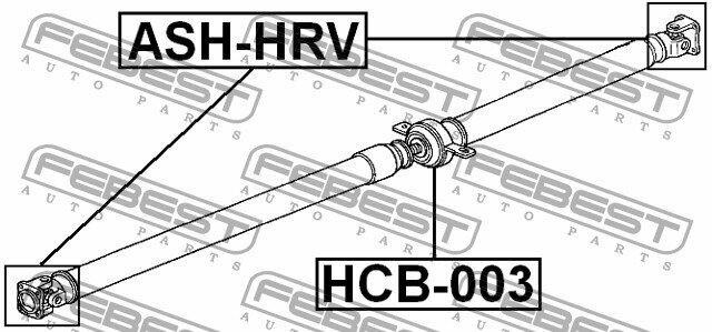 Крестовина карданного вала, ASHHRV FEBEST ASH-HRV
