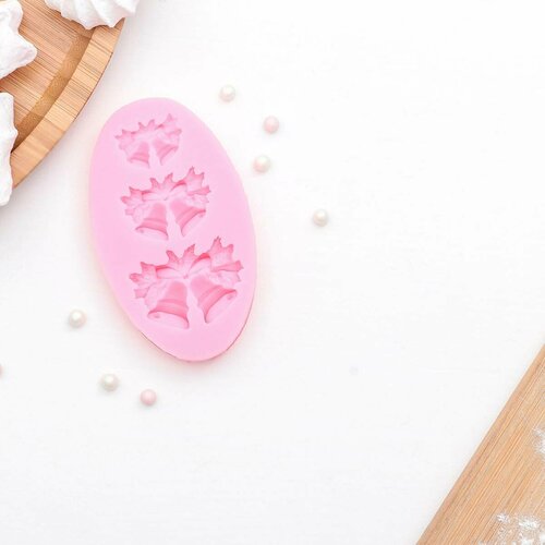 Форма для шоколада и мастики - Колокольчики 86х52 см цвет розовый 1 шт 239₽