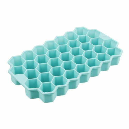 Форма для льда силикон 20х12см 37 ячеек Соты 299₽