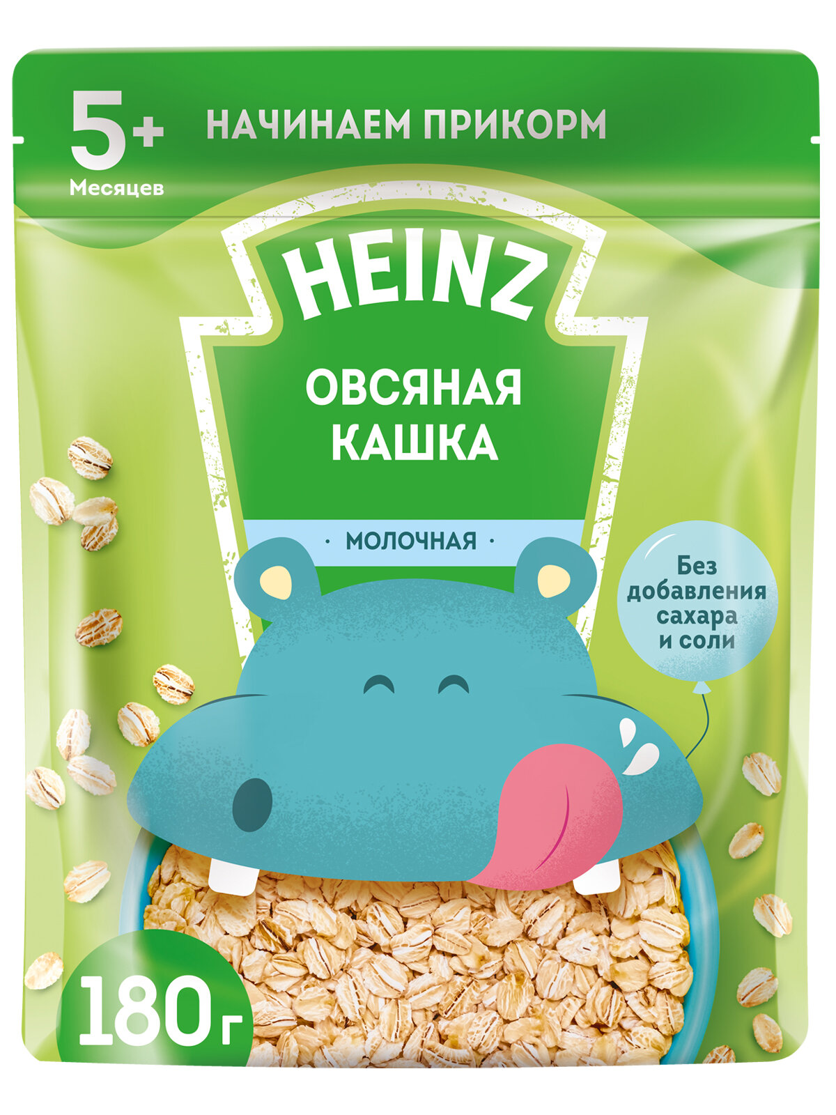 Каша Heinz молочная овсяная 180 г с 5 месяцев