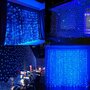 Светодиодная гирлянда-штора "Синяя" 180х180 см, 200 светодиодов.
