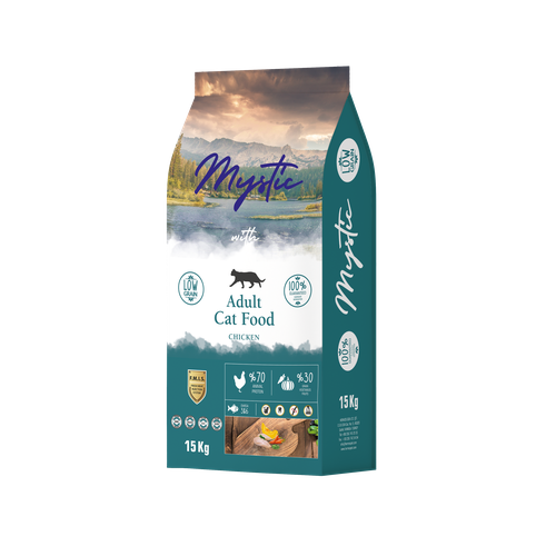 Mystic корм сухой для кошек Adult Cat Food Chicken, 15 кг