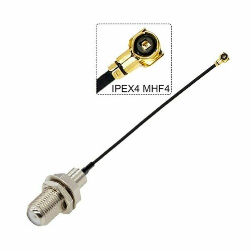 антенный адаптер пигтейл mhf4 ipex4 sma female Переходник F-female - IPEX4 (MHF4) пигтейл