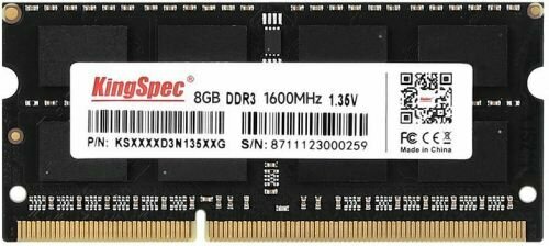 Модуль памяти SODIMM DDR3 8GB KINGSPEC KS1600D3N13508G 1600MHz PC3-12800 CL11 204-pin 1.35В RTL