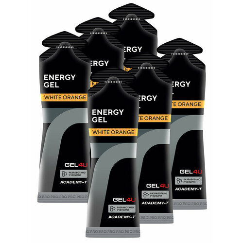 GEL4U, Energy Gel, 6х60мл (Апельсин)