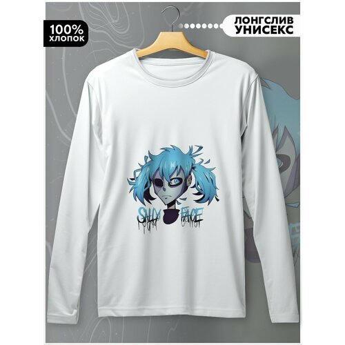 фото Лонгслив бруталити, размер l, белый