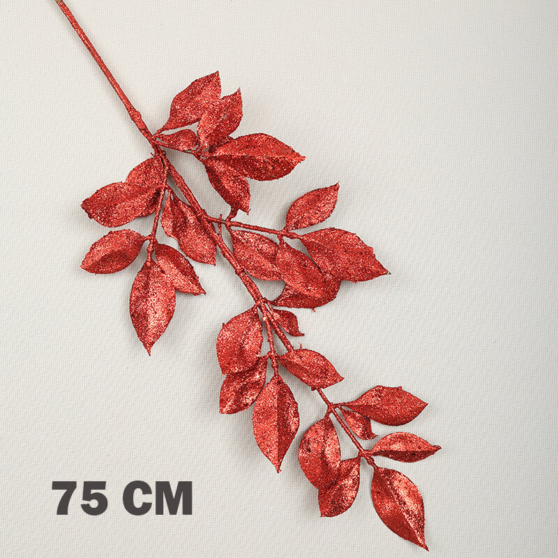 Рождественская декорация (Веточка длина 75 см) красная