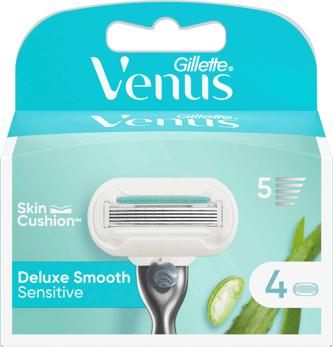 Бритвенные лезвия Gillette Venus Deluxe Smooth Sensitive, 4 шт