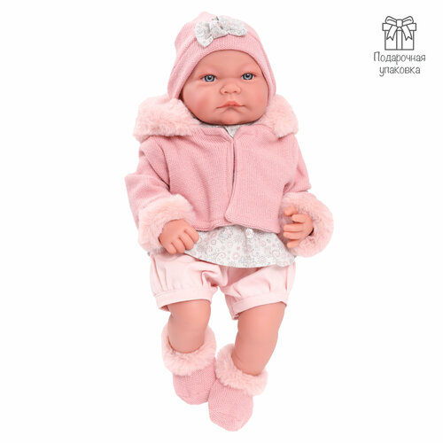 Кукла Antonio Juan Наталия в розовом, 40 см, 3378P розовый одежда для антонио хуан 33 см мокко