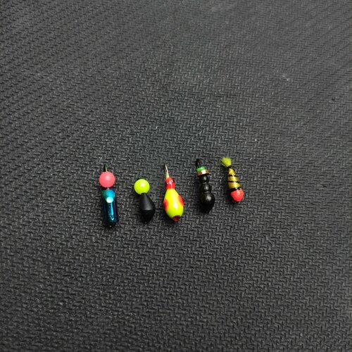 фото Набор вольфрамовых мормышек для зимней рыбалки 0.3-1.3гр (5шт) wormix