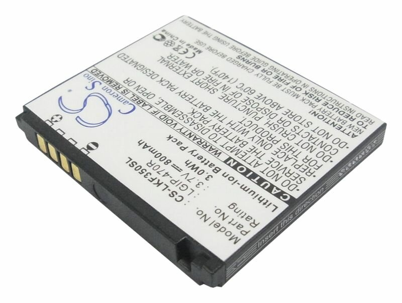 Аккумулятор CameronSino CS-LKF350SL для LG Cookie KP500, 501, KF350 — фото 2