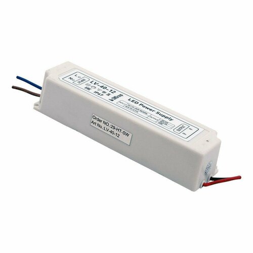 Блок питания SWG 12V 40W IP67 3A LV-40-12 000274 блок питания ac dc 12v 20w 00000000097 lv 20 12 герм ip67 пластик