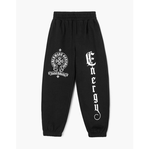 фото Брюки gloria jeans, размер 7-8л/128 (32), черный