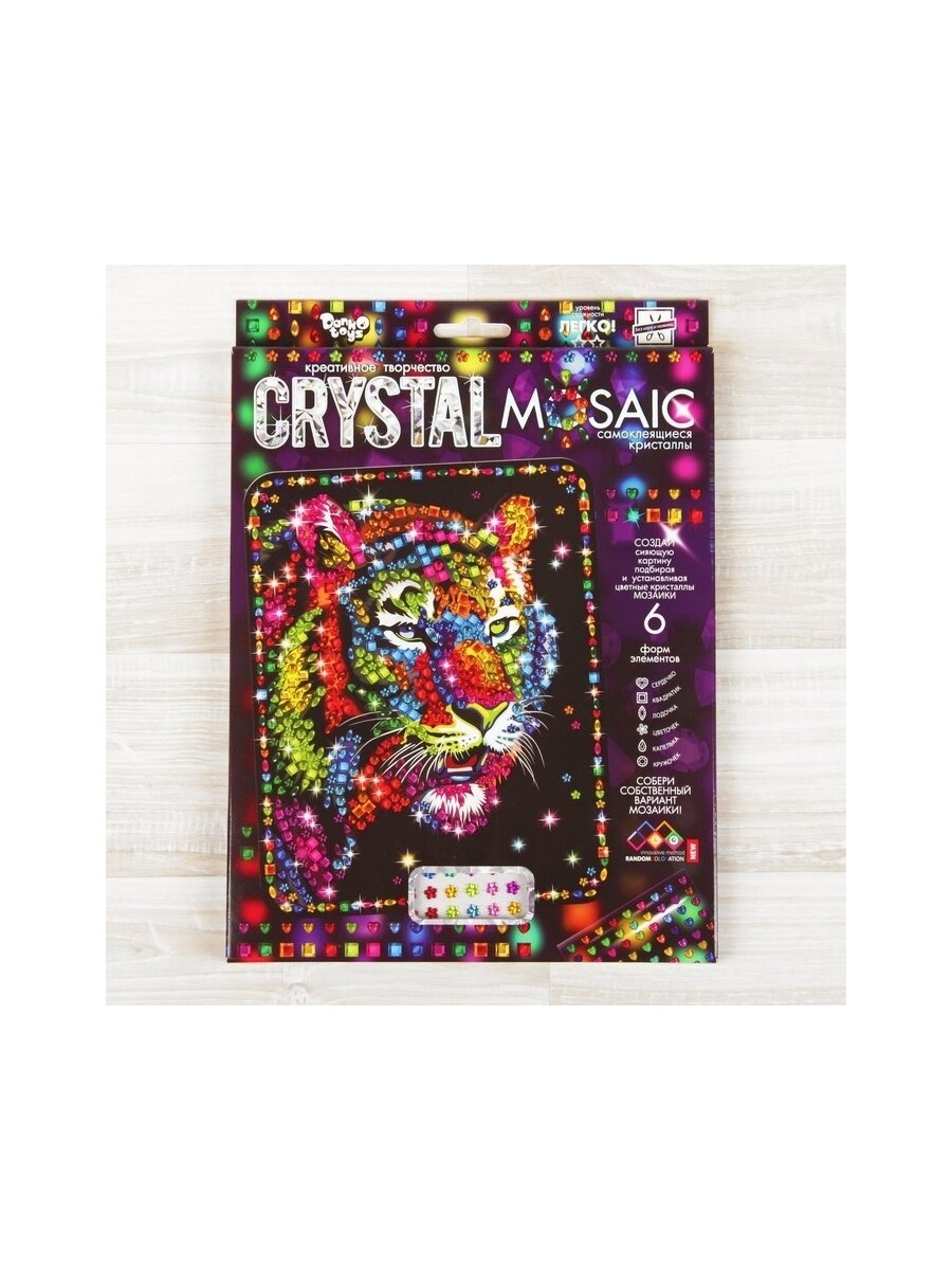 Алмазная мозаика Danko Toys Crystal Mosaic Тигр (CRM-01-01)