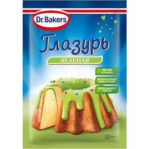 Глазурь Dr.Bakers Зеленая 90г